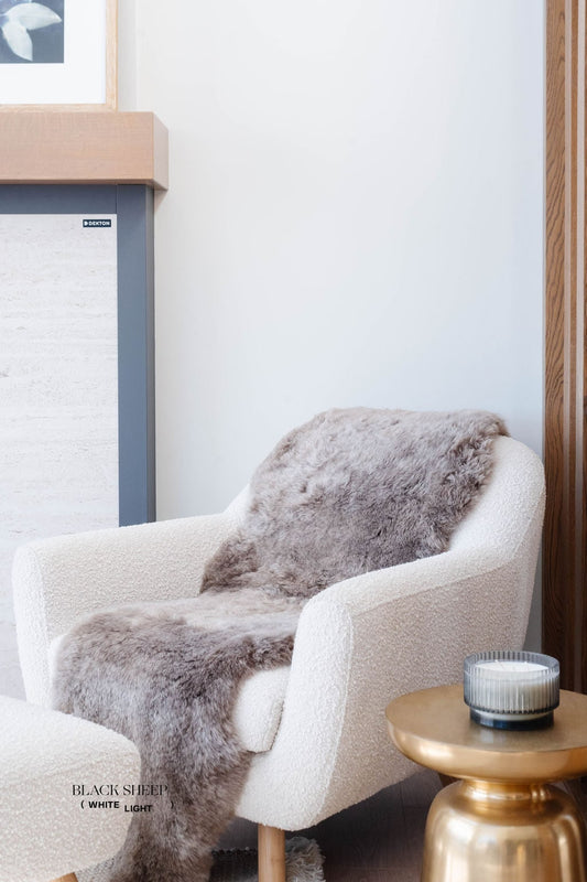 Shorn Taupe Double Icelandic Sheepskin