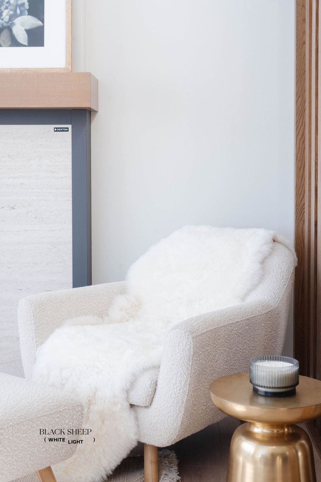 Natural Shorn White Double Icelandic Sheepskin
