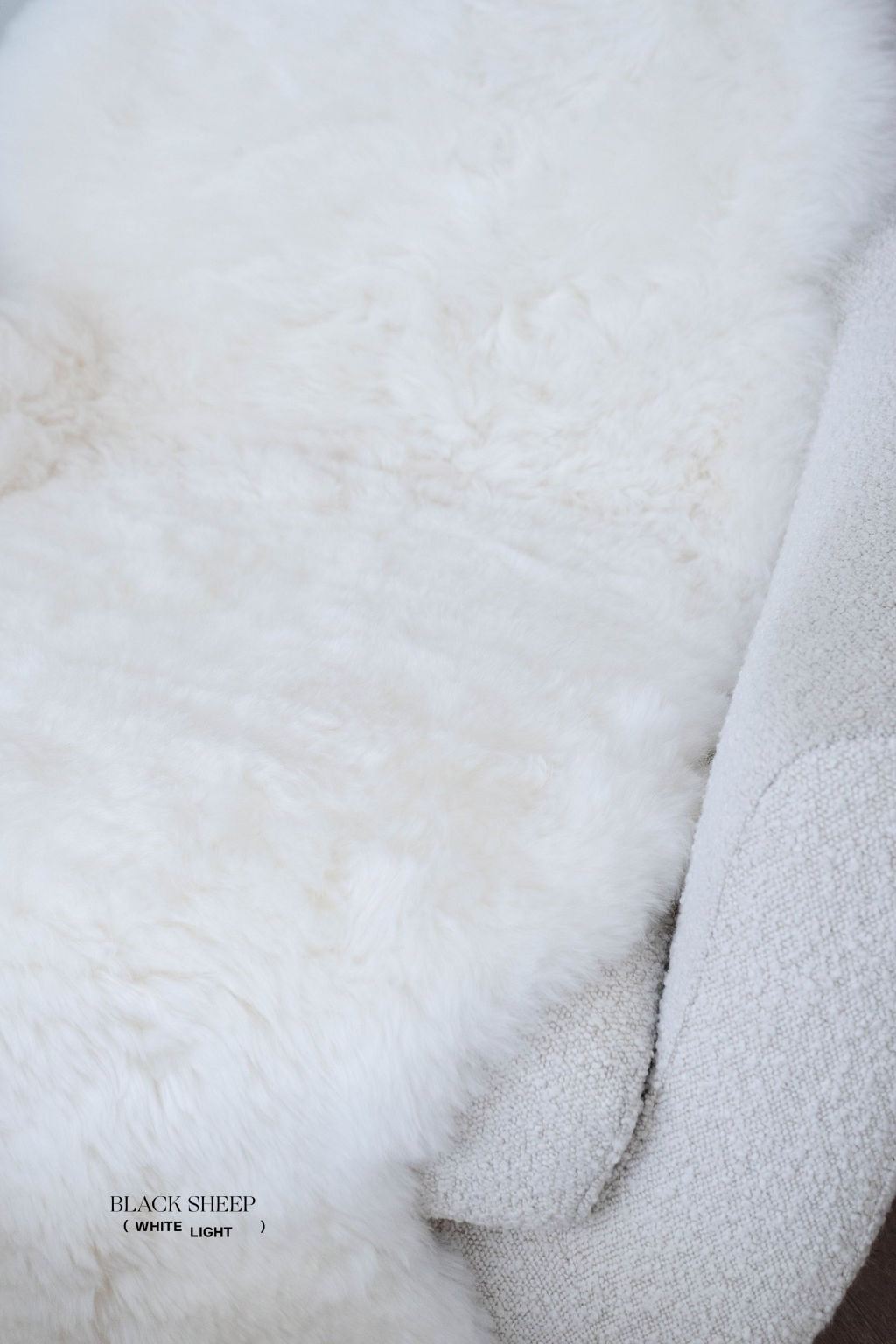 Natural Shorn White Double Icelandic Sheepskin