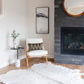 Large Light Grey Cowhide Area Rug