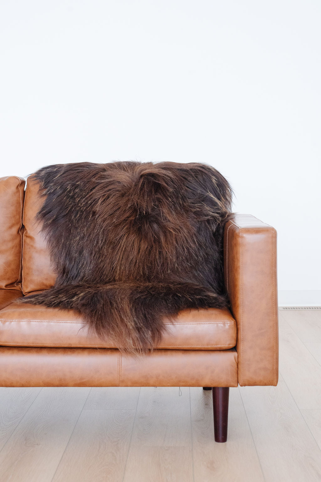 Natural Rare Rusty Brown Icelandic Sheepskin
