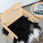 Black Spotted Icelandic Sheepskin Chair Pad | Random