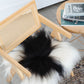 Black Spotted Icelandic Sheepskin Chair Pad | Random
