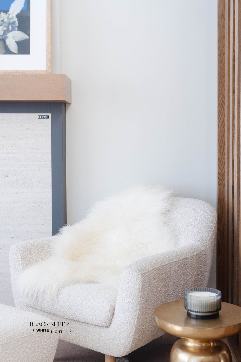 Peau de mouton islandaise blanche