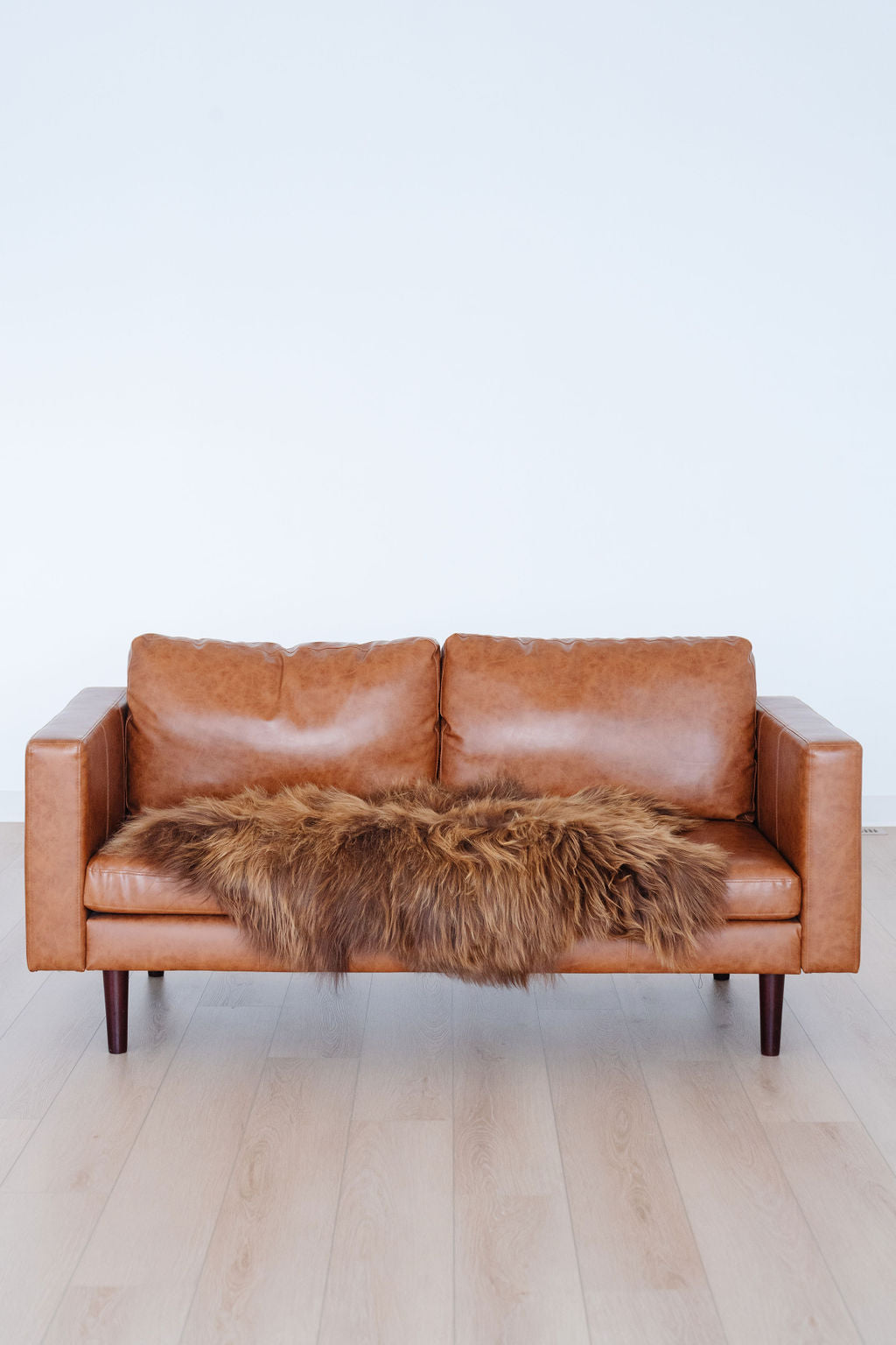 Natural Rare Rusty Brown Icelandic Sheepskin