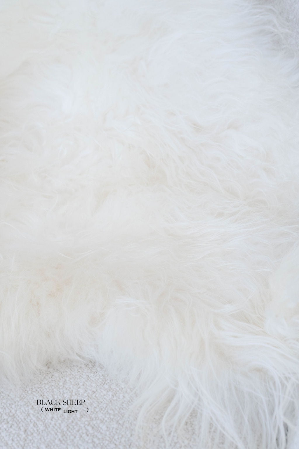 Peau de mouton islandaise blanche