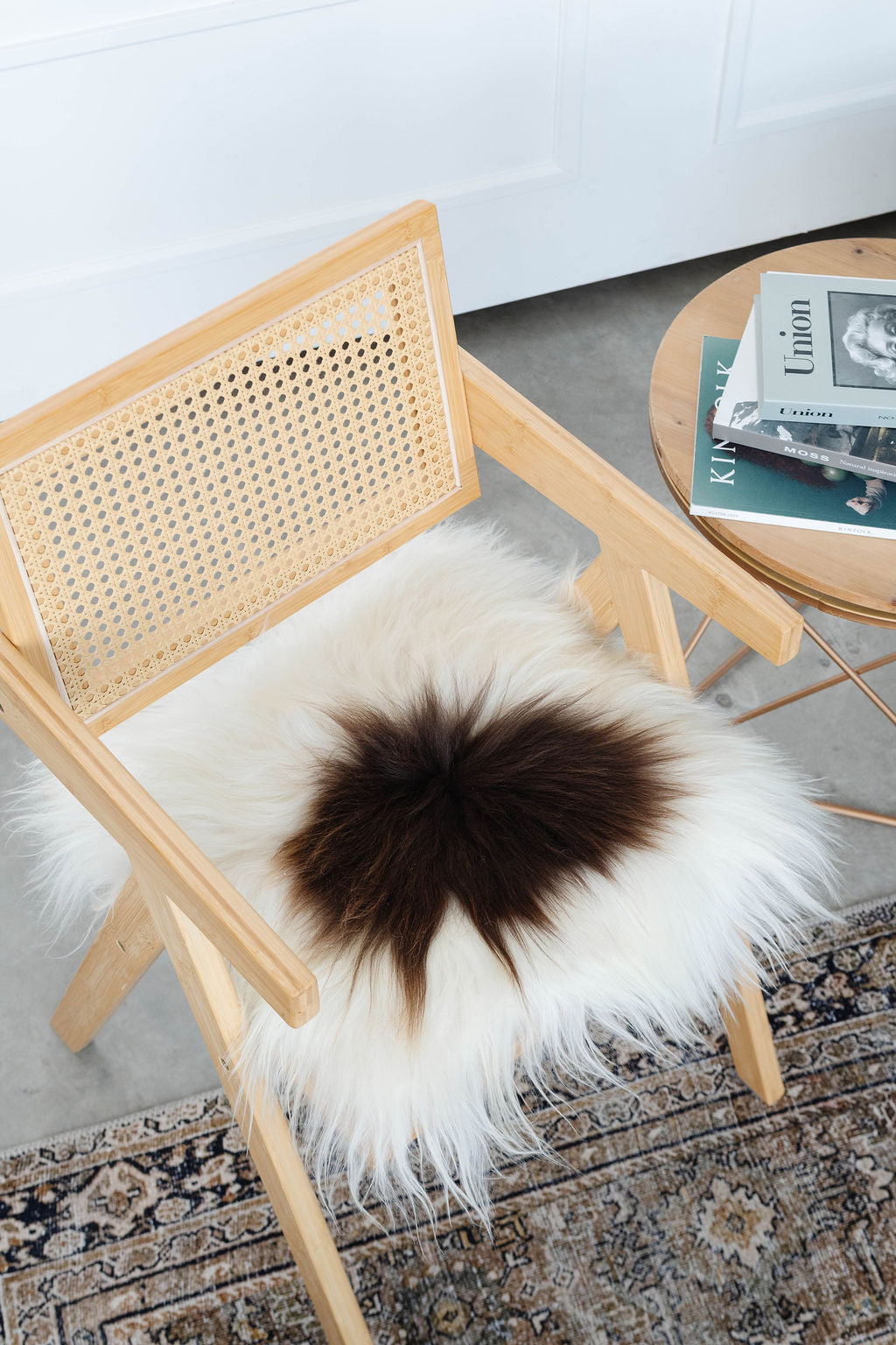 Brown Spotted Icelandic Sheepskin Chair Pad | Random