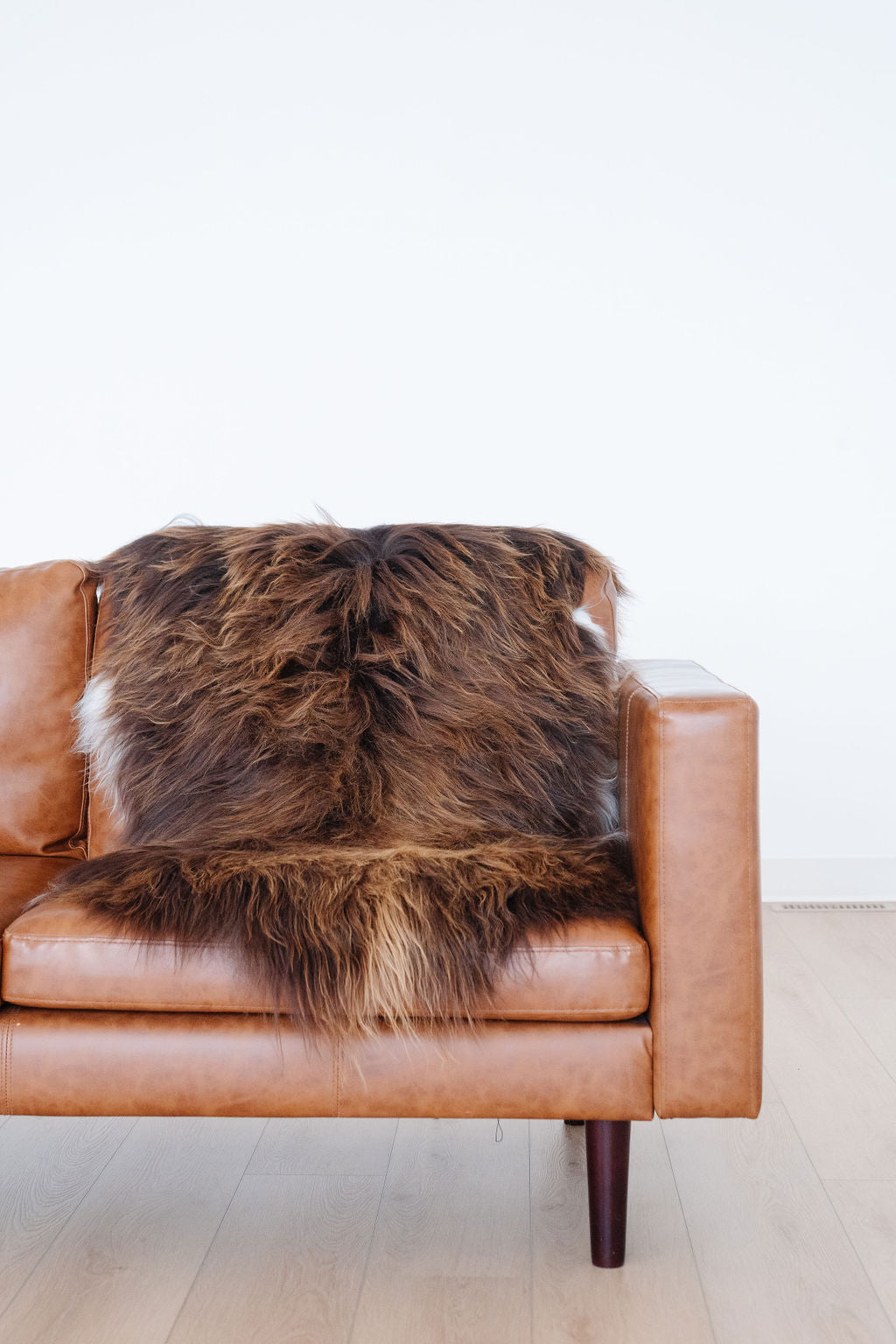 Natural Rare Rusty Brown Icelandic Sheepskin
