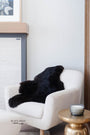 Natural Shorn Black Icelandic Sheepskin