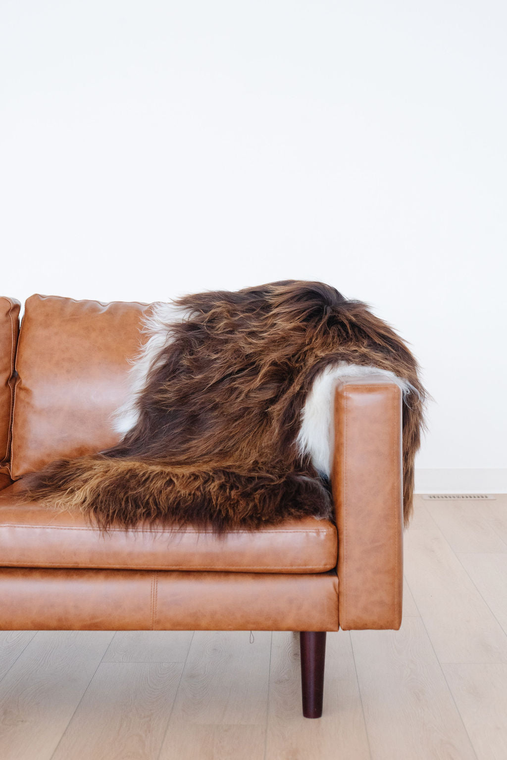 Natural Rare Rusty Brown Icelandic Sheepskin