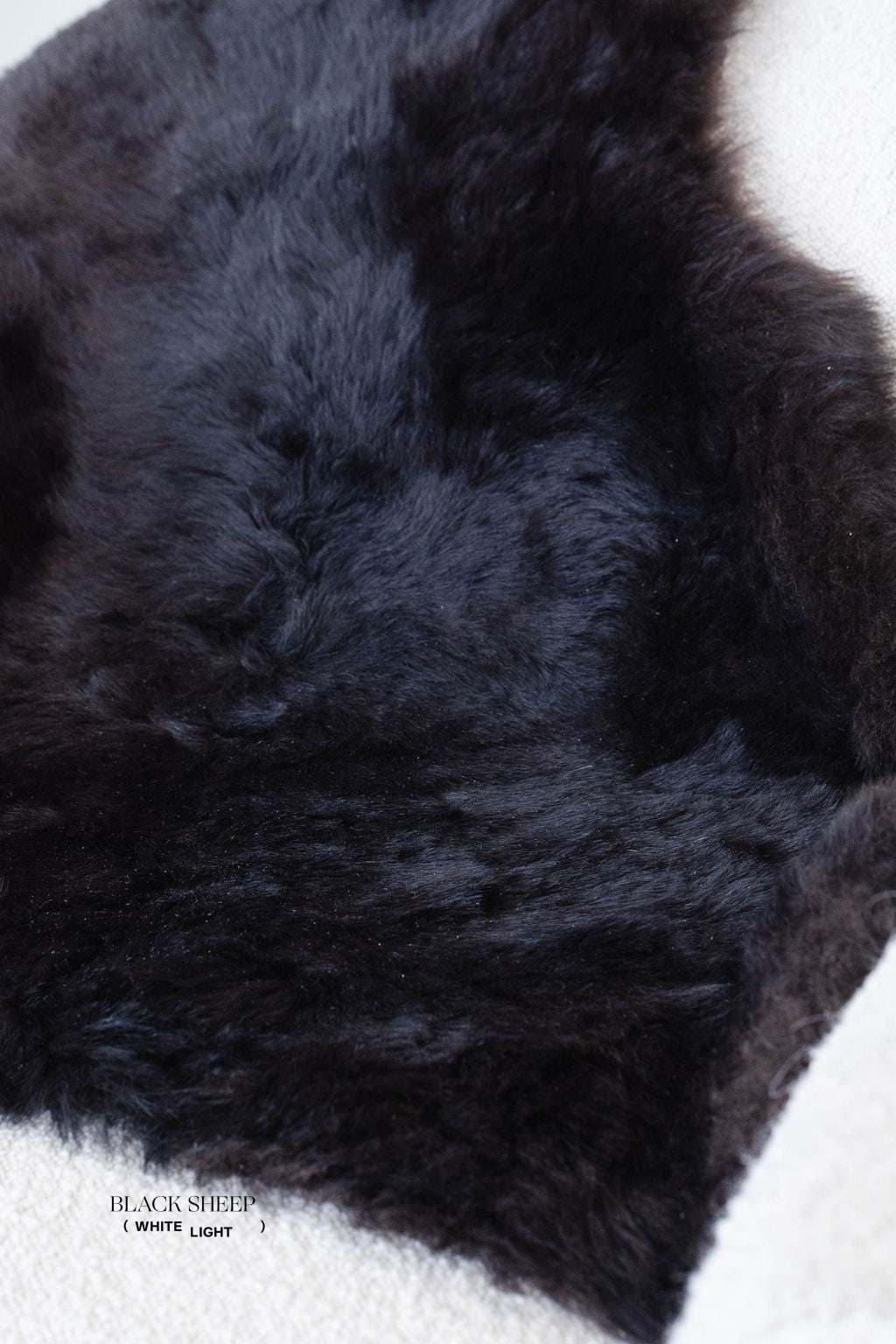 Shorn Black Icelandic Sheepskin