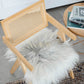 Coussin de chaise en peau de mouton islandais gris