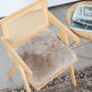 Coussin de chaise en peau de mouton islandais en lin tondu