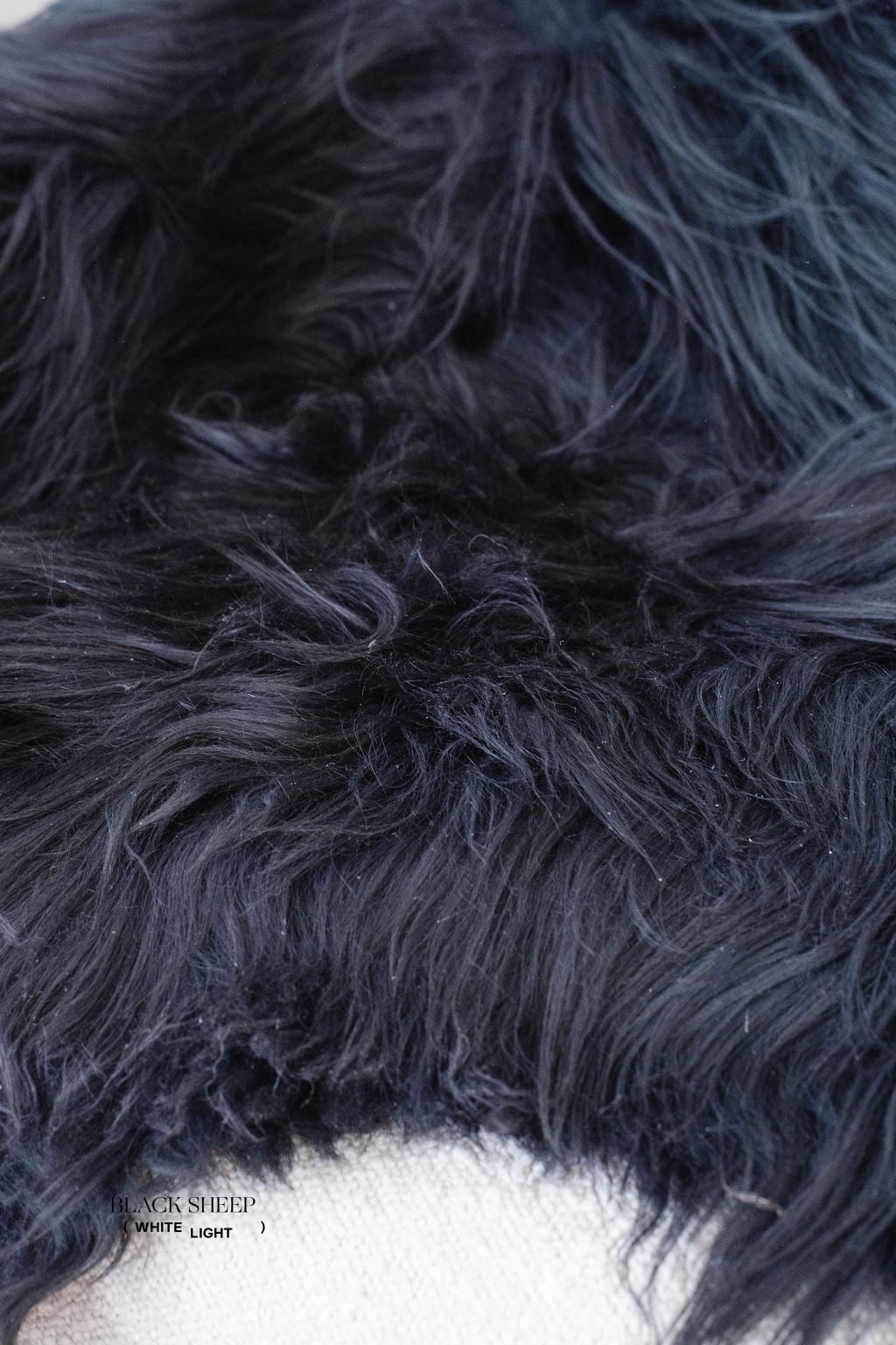 Natural Black Icelandic Sheepskin
