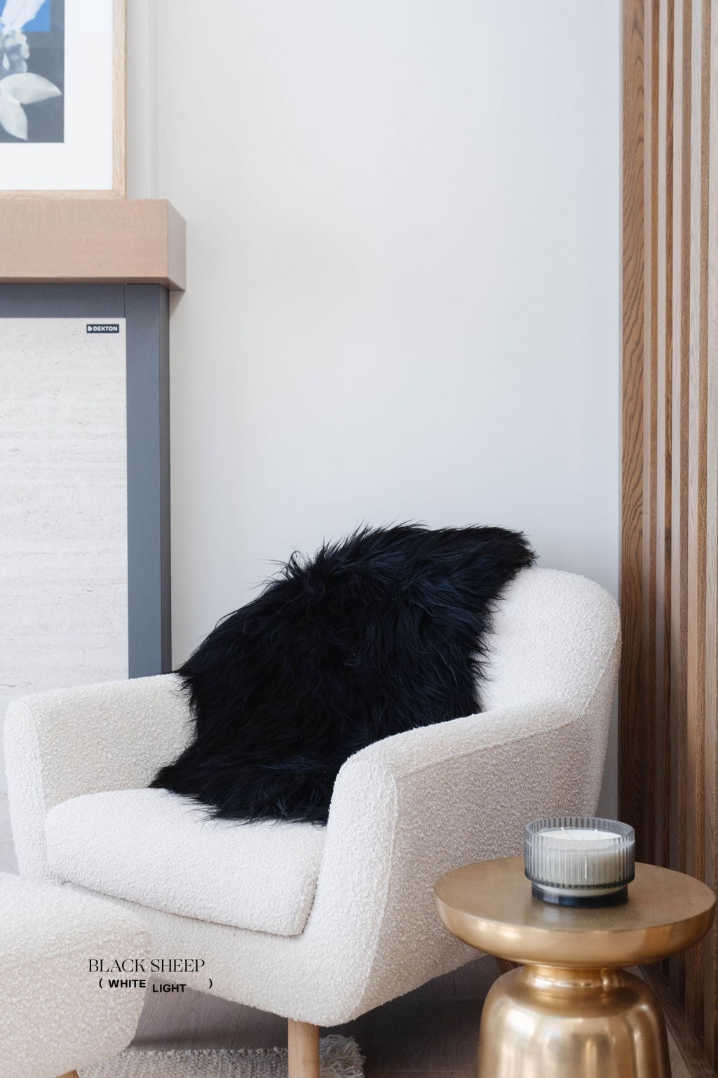 Natural Black Icelandic Sheepskin