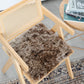 Coussin de chaise en peau de mouton islandais brun tondu