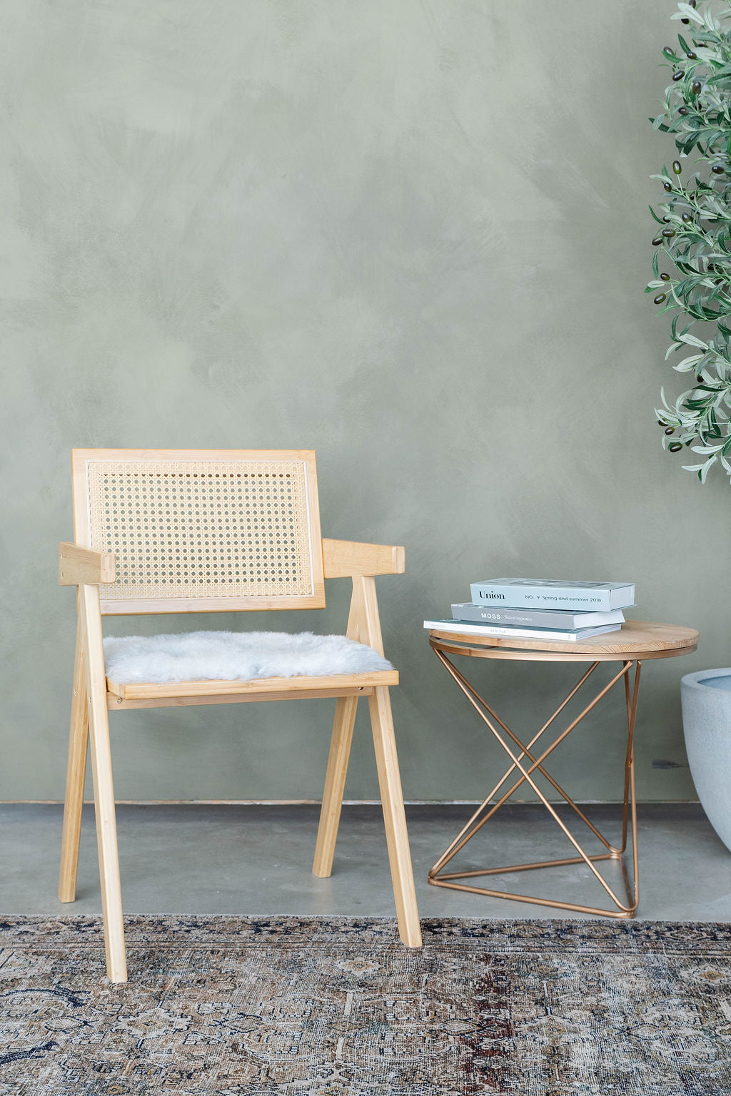 Coussin de chaise en peau de mouton islandais gris