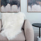 White Mélange Icelandic Sheepskin Throw