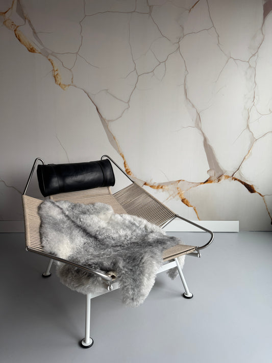 ONE OF A KIND Extra Wide Shorn wool Storm Grey Icelandic Sheepskin