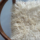 White Curly Icelandic Sheepskin Chair Pad