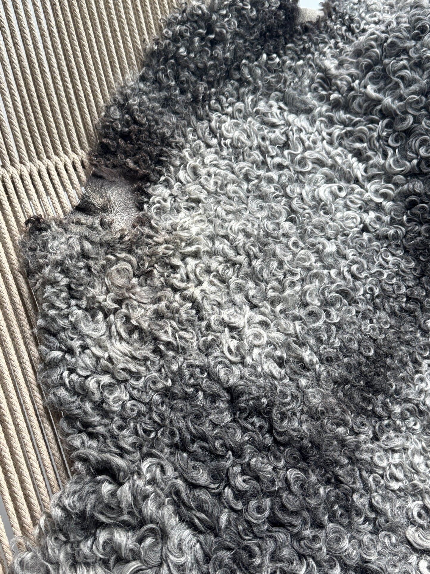 ONE OF A KIND Gotland Dark Edges Medium Wool Sheepskin