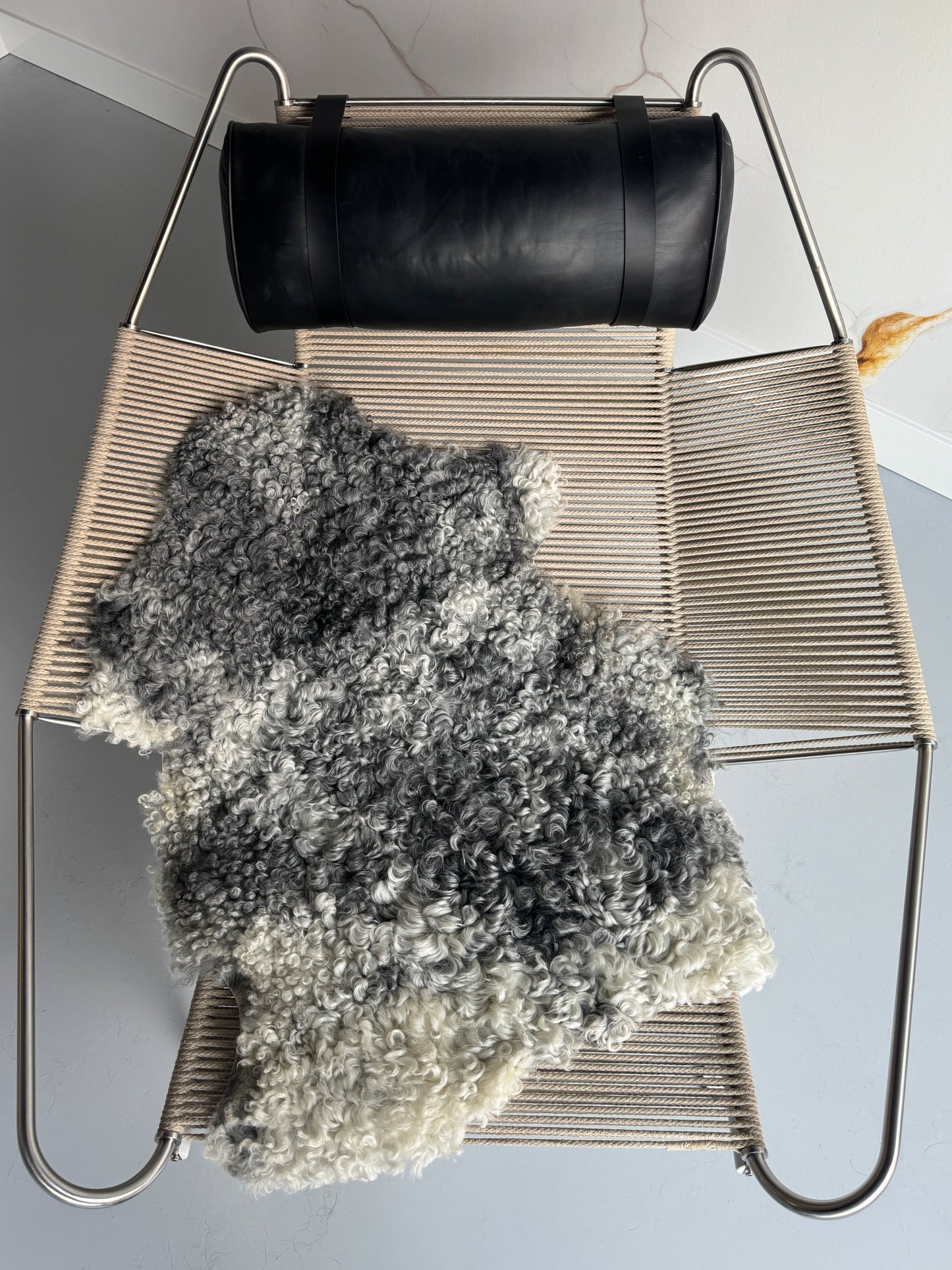 ONE OF A KIND Gotland Spotted Medium Wool Sheepskin