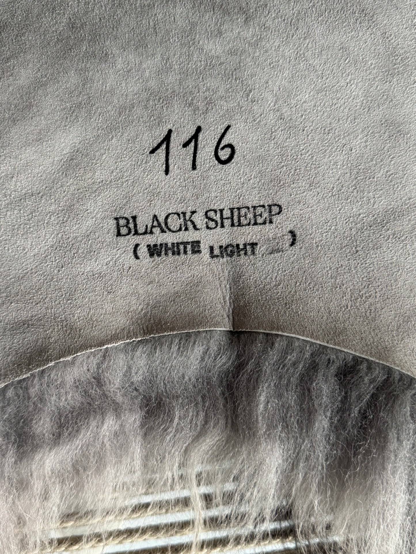 ONE OF A KIND Light Lavender with Grey Tops Icelandic Sheepskin