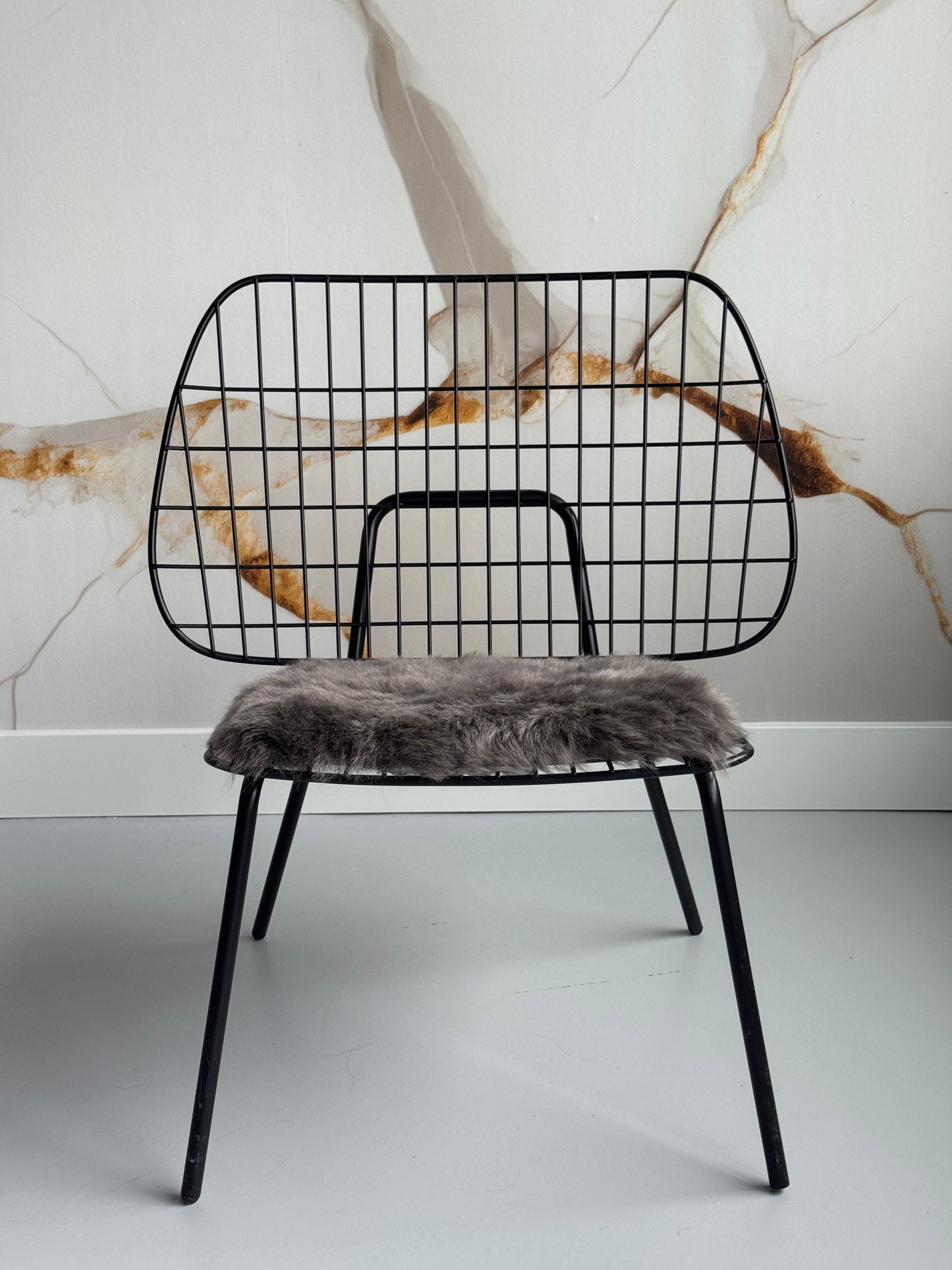 B Grade Shorn Mineral Icelandic Sheepskin Chair Pad