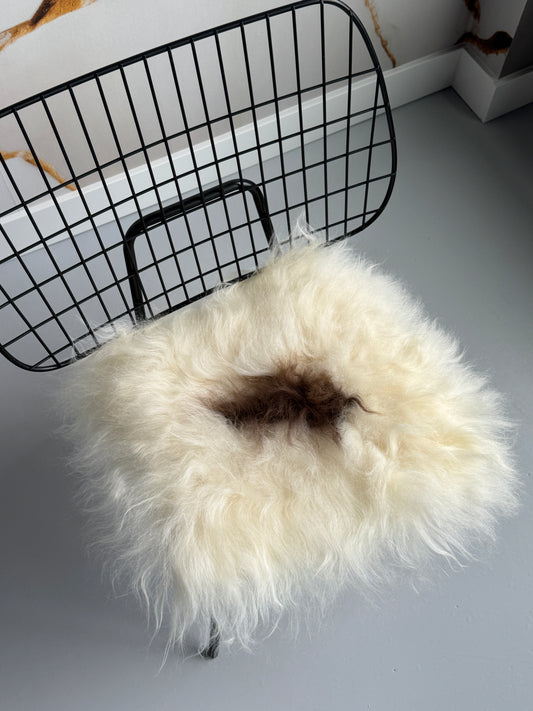 B Grade Brown Spotted Icelandic Sheepskin Chair Pad