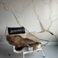 ONE OF A KIND Rusty Grey with White Edges Icelandic Sheepskin
