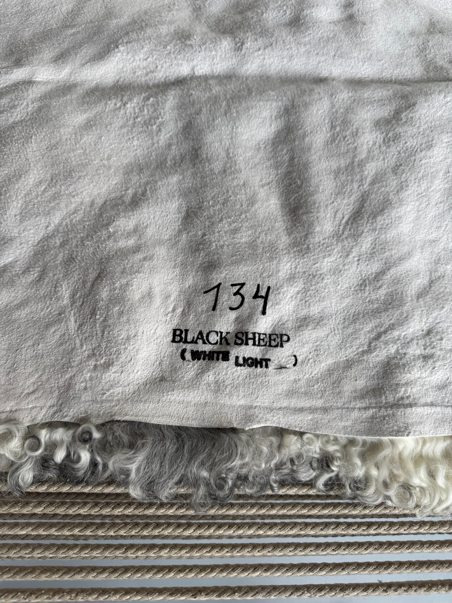 ONE OF A KIND Gotland Medium Wool Silver Sheepskin