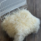 White Icelandic Curly Sheepskin