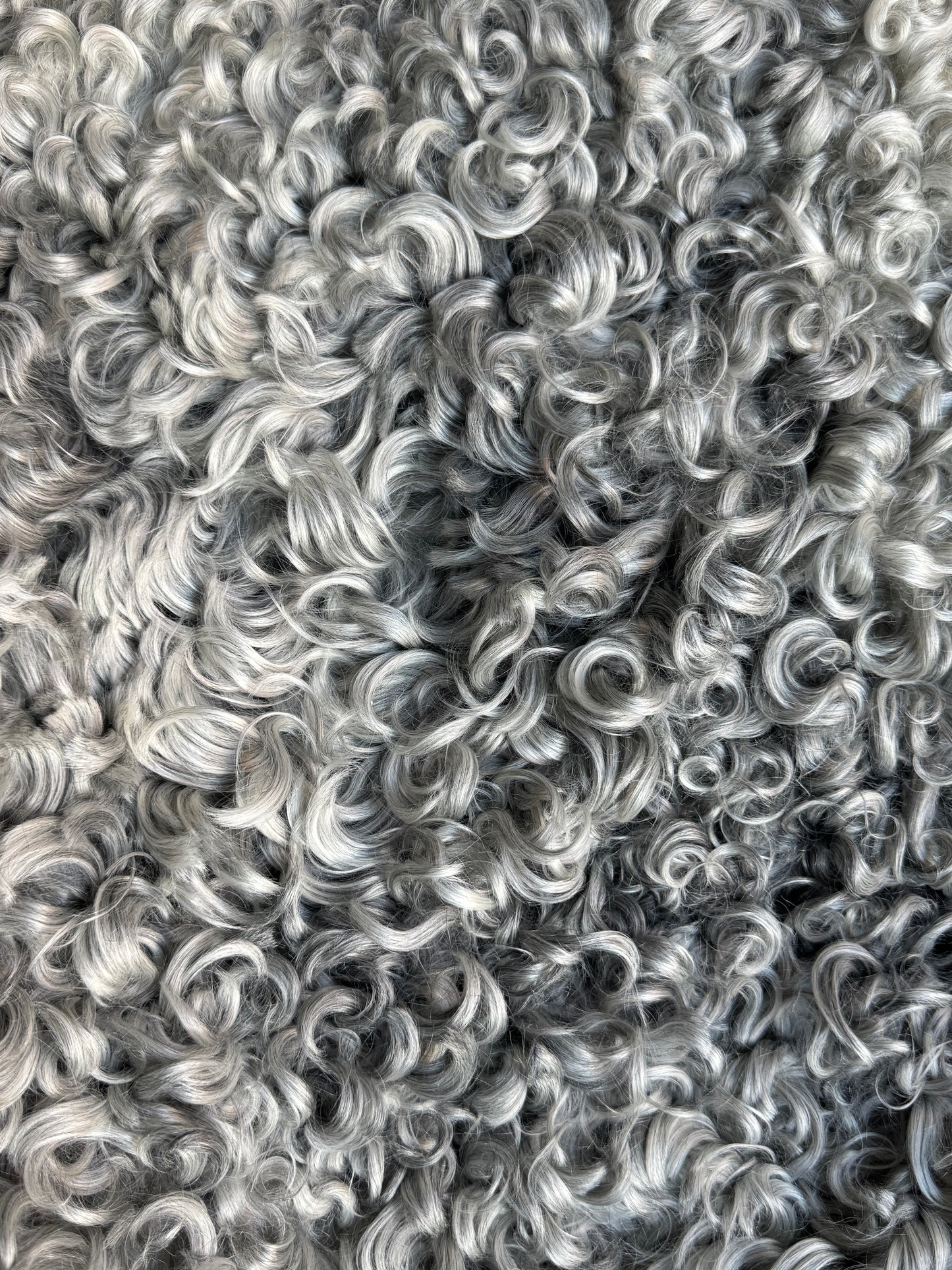 ONE OF A KIND Gotland Medium Wool Light Silver Sheepskin