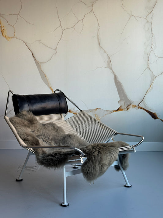 ONE OF A KIND Large Swedish Olive Green Sheepskin