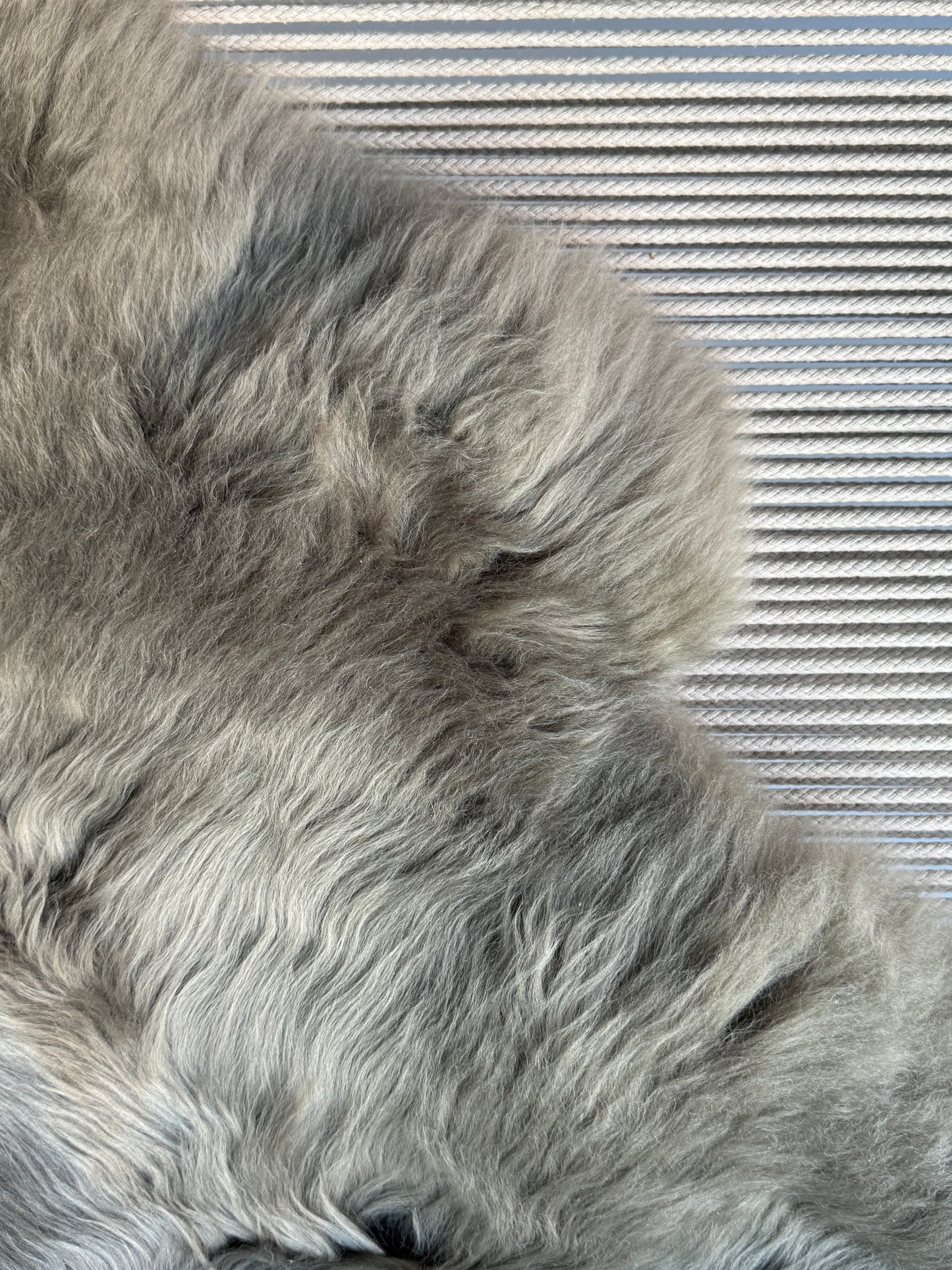 ONE OF A KIND Large Swedish Olive Green Sheepskin