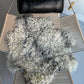 ONE OF A KIND Gotland Long Wool White/Grey Mix Sheepskin