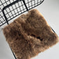 B Grade Shorn Brown Icelandic Sheepskin Chair Pad