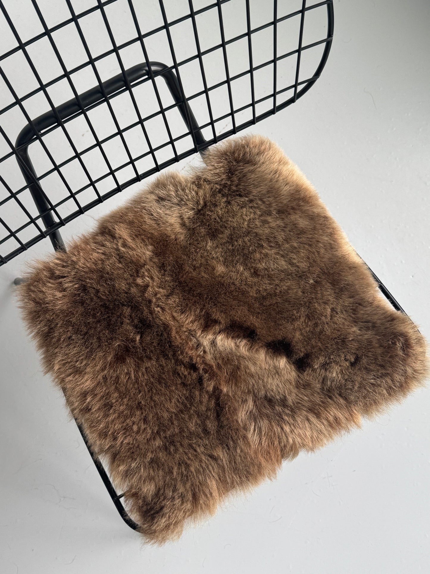 B Grade Shorn Brown Icelandic Sheepskin Chair Pad