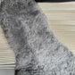 ONE OF A KIND Shorn Silver Odd Shape Icelandic Sheepskin