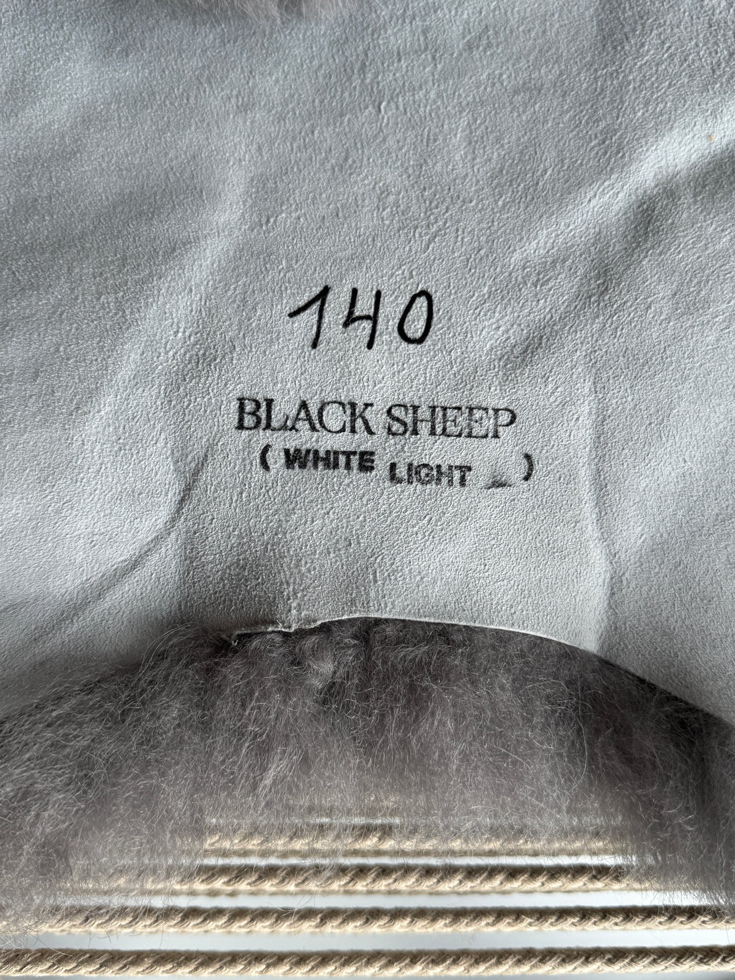 ONE OF A KIND Shorn Silver Odd Shape Icelandic Sheepskin