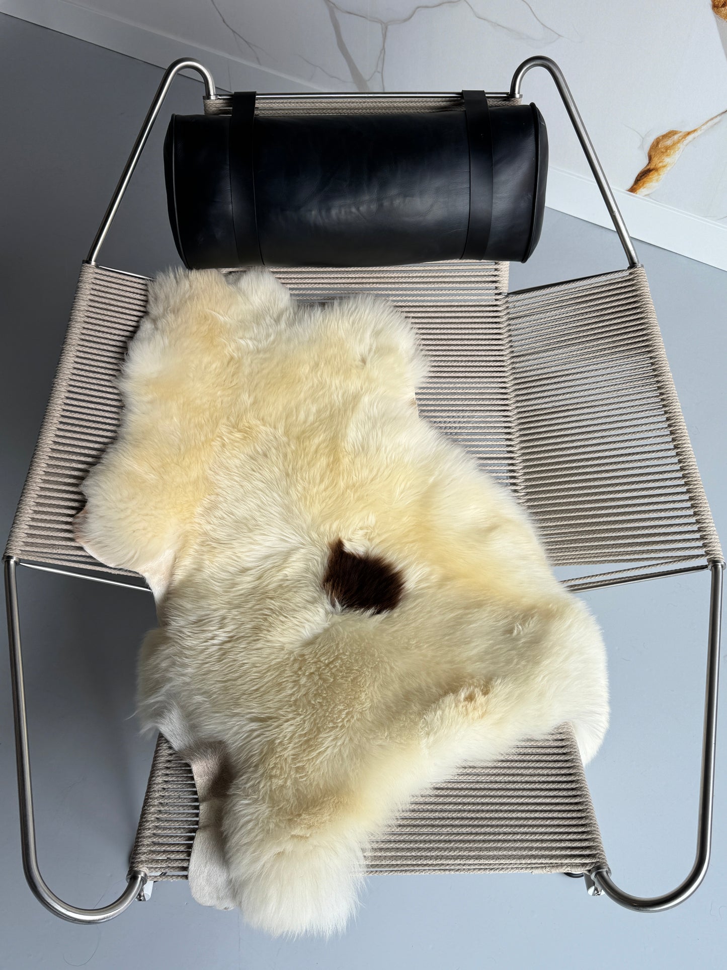 ONE OF A KIND Welsh Single Brown Spot Sheepskin