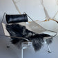 ONE OF A KIND Black/White Icelandic Sheepskin