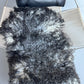ONE OF A KIND Gotland Long Wool White/Black Mix Sheepskin