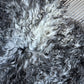 ONE OF A KIND Gotland Long Wool White/Black Mix Sheepskin