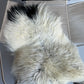 ONE OF A KIND White with Black Spot Icelandic Sheepskin