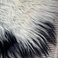 ONE OF A KIND White with Black Spot Icelandic Sheepskin