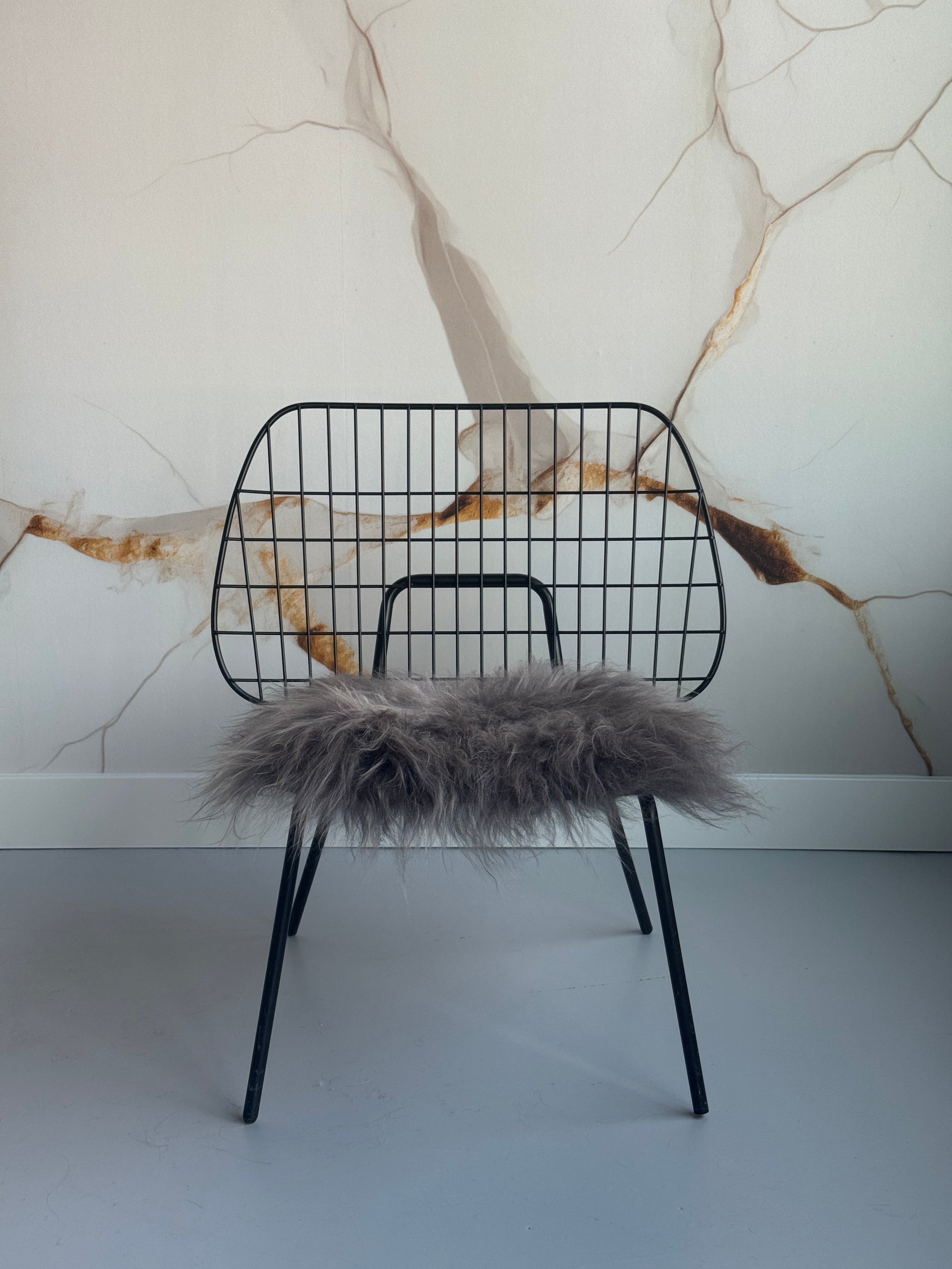 B Grade Mineral Icelandic Sheepskin Chair Pad