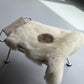 Unique Single Spotted Welsh Sheepskin