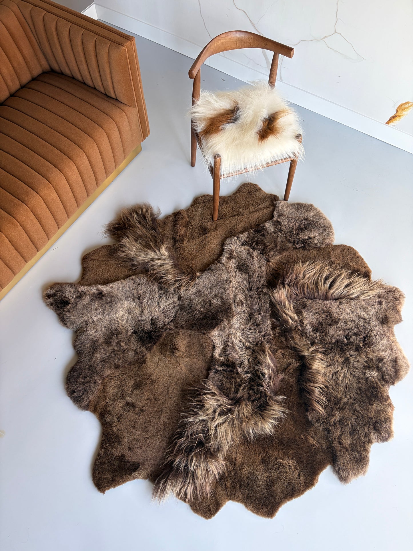 Brown Sheepskin Rug