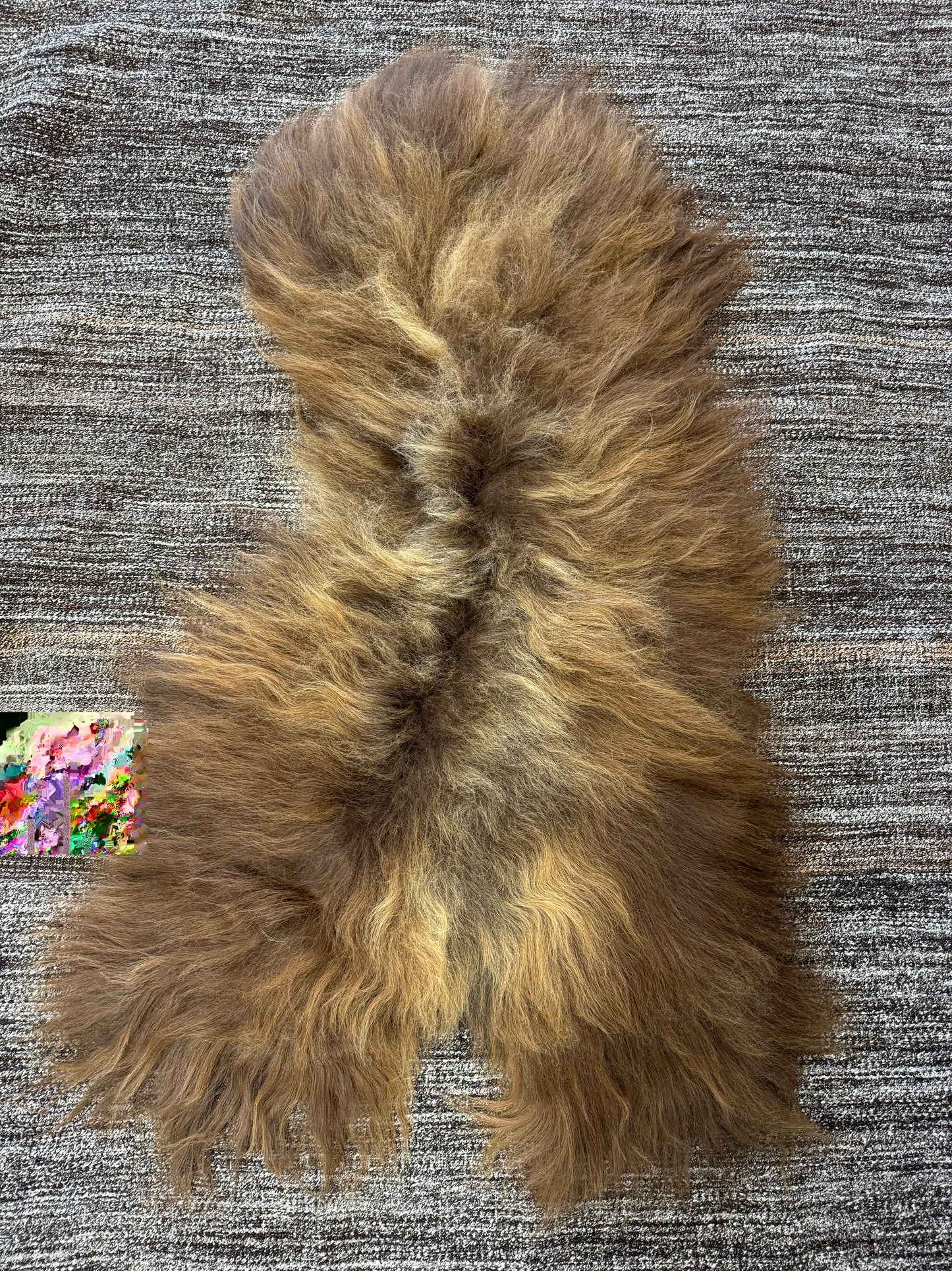 ONE OF THE KIND Icelandic Red Sheepskin